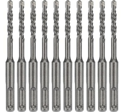 Бур по бетону (10 шт; 6x110x50 мм; SDS-Plus) Kranz KR-91-0006-4