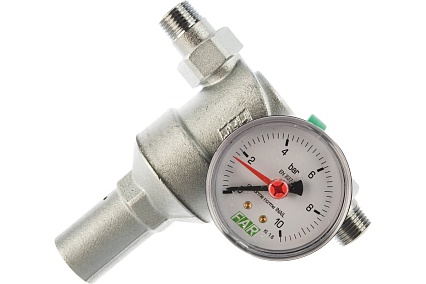 Редуктор хром FAR 1/2" НР-НР, с манометром FA 2815 12