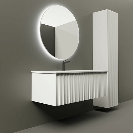 Мебель для ванной La Fenice Terra 100 см белый матовый