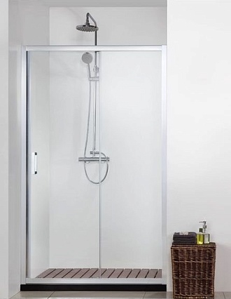 Душевая дверь Aquanet Alfa NAA6121 140x200, прозрачное стекло