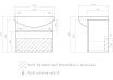 Тумба с раковиной Vigo Wing 60 см подвесная, 1 ящик, белый