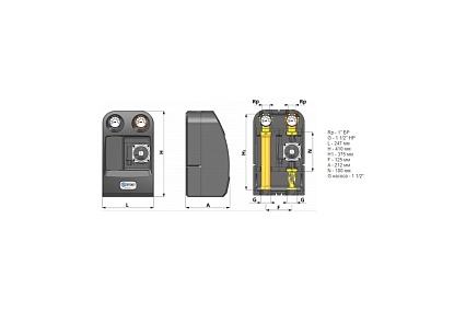 Насосная группа STOUT с прямым контуром, 1 дюйм, с насосом Grundfo SDG-0001-002503