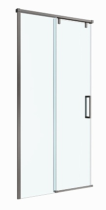 Душевая дверь BelBagno SOFT_CLOSE-1-BF-1-100-C-GM 100x200 прозрачная, оружейная сталь Душевая дверь BelBagno SOFT_CLOSE-1-BF-1-100-C-GM 100x200 прозрачная, оружейная сталь