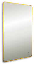 Зеркало Art&Max Siena S 60x100 с подсветкой, золото AM-SieS-600-1000-DS-F-Gold