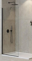 Душевая перегородка Cezares LIBERTA-L-1-TB-95-C-NERO 95x195 прозрачная, профиль черный