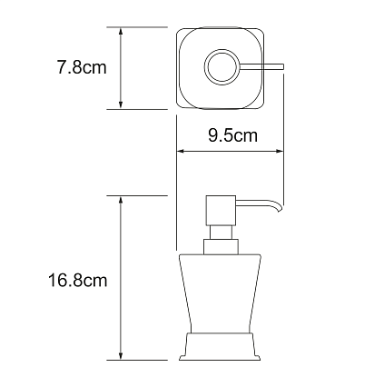 Набор аксессуаров для ванной комнаты WasserKRAFT Amper K-5400BLACK