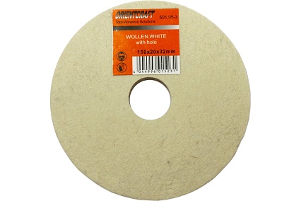Круг полировальный 150x20х32 мм, войлок Orientcraft 501.05-3