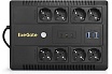 Источник бесперебойного питания Exegate NEO NNB-800.LED.AVR.8SH.CH 800VA 480W, LED, AVR, 8*Schuko, 4*USB-порта для зарядки, Black 293854