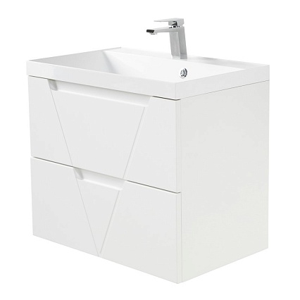 Тумба с раковиной BelBagno Vittoria 80 см Bianco Lucido (эмаль)