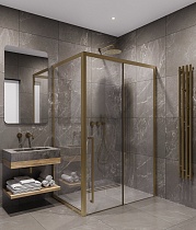 Боковая стенка Timo TSS-900/17C-8 90x200 прозрачное, матовое золото