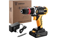 Аккумуляторная дрель-шуруповерт Deko DKCD20FU-Li со съемным патроном, 1x1.5Ач 063-4176