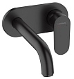 Смеситель для раковины Hansgrohe Vernis Blend 71576670 черный матовый