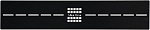 Решетка Allen Brau Infinity 8.210N7-BBA для поддона 160x80, черный браш