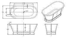 Акриловая ванна BelBagno BB35 167x78 белый