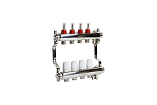 Коллекторная группа VRT 1&quot;х3/4&quot;, евроконус, 4 выхода, c расходомерами 530143