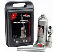 Гидравлический домкрат Сервис Ключ 5 т, высота 195-380, кейс, 75055