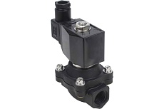 Электромагнитный клапан DN.ru VS2W-503N-NC Ду32 Ру6 пластик, резьба 1 1/4&quot; NBR 220B AC D130-01266