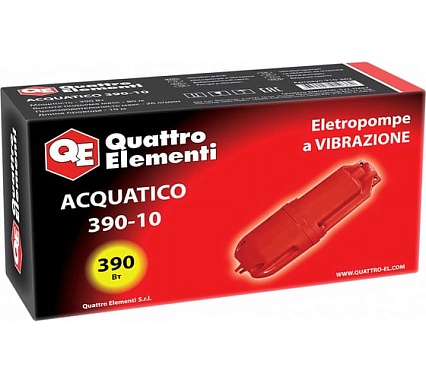 Вибрационный насос Quattro Elementi Acquatico 390-10 кабель 10 м 910-362