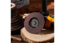 Круг лепестковый торцевой P120, 125x22.2 мм Kranz KR-90-0017