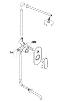 Смеситель для душа WasserKRAFT Donau 5341