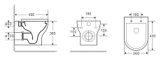 Комплект Weltwasser 10000010376 унитаз Erlenbach 004 GL-WT + инсталляция Marberg 410 + кнопка Mar 410 SE GL-WT