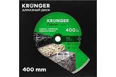 Алмазный сплошной диск по камню, керамограниту 400x10x32 мм, гранит Kronger SG200400