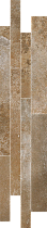 Мозаика Laparet Ferry коричневая 14,4х69 см