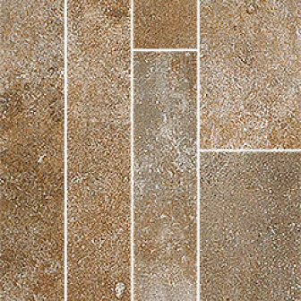 Мозаика Laparet Ferry коричневая 14,4х69 см