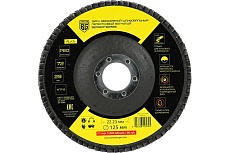 Диск абразивный шлифовальный лепестковый вогнутый 125x22.23 мм, P60 Berger BG BG1566