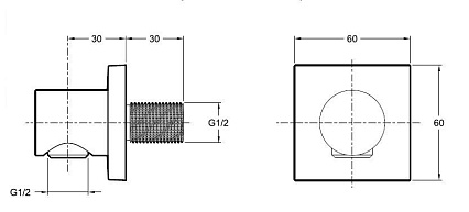 Шланговое подключение Jacob Delafon Modulo E8467-CP