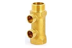 Коллектор Tiemme 2 отвода, 1&quot;х1/2(16) (латунь) 1910020 / 1922G060402