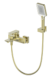 Смеситель для ванны Oliveeka D-Line OL-639003A-BG золото матовое
