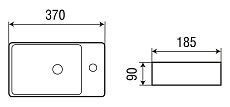 Раковина WeltWasser AISBACH 5092 MW R 37 см, 10000004645 белый глянец