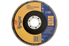 Круг лепестковый торцевой (125х22 мм; Р100) Тундра 1124386