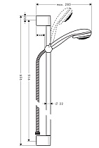 Душевой гарнитур Hansgrohe Unica Crometta 27762000