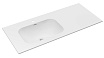 Раковина Vincea Elise 120 см Corian, белый матовый, левая VCB-4EL120MW-L
