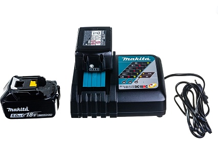 Аккумулятор 191L74-5 (2 шт; 18В; 5.0 Ач; Li-Ion) с зарядным устройством Makita 199379