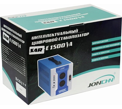Однофазный стабилизатор напряжения JONCHN SAR-E1500VA