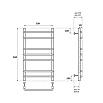 Полотенцесушитель электрический Point PN09158E П7 50x80 хром