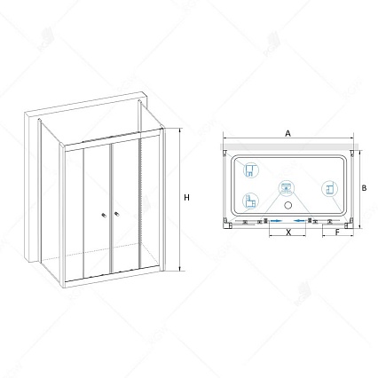 Душевой уголок RGW Classic CL-43 P 120x70 прозрачное