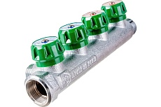 Регулирующий коллектор STOUT 3/4, 4 отвода 1/2, плоское уплотнение SMB-6849-341204 RG008UJF00344S