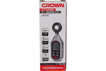 Измеритель люксметр освещенности Crown CT44108