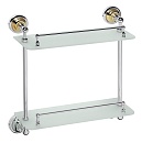 Полочка Bemeta Retro 144202128 40 см двойная, хром, золото