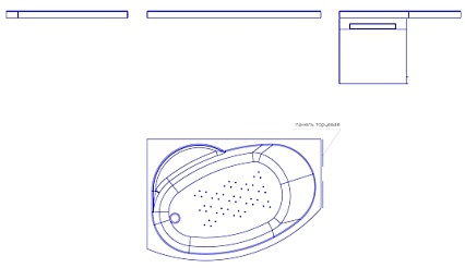 Боковая панель короткая Ваннеса Монти 60x66 L/R