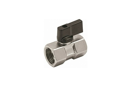 Шаровой кран ELSEN MINI, прямой, 1/8", 1/8", ВВ, ручка-бабочка EV92.1818