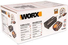 Комплект аккумулятор 4 Ач с зарядным устройством на 2А Worx WA3604