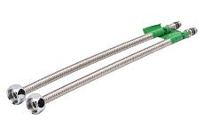 Подводка для смесителя из нержавеющей гофрированной трубы Lavita HF-C300L 1/2хМ10 гайка-штуцер