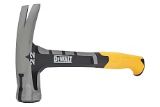 Молоток DeWalt одноэлементный, с прямым гвоздодером, 624 г DWHT0-51064