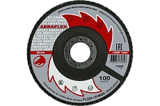 Круг лепестковый торцевой КЛТ2 125x22.23 мм, Р100, по нержавеющей стали Abraflex FLDH10INOX125P100