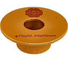 Фреза алмазная кромочная по камню 75х22.2х25 мм TORGWIN T1203821